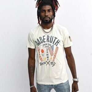 Babe Ruth Graphic Tee in White